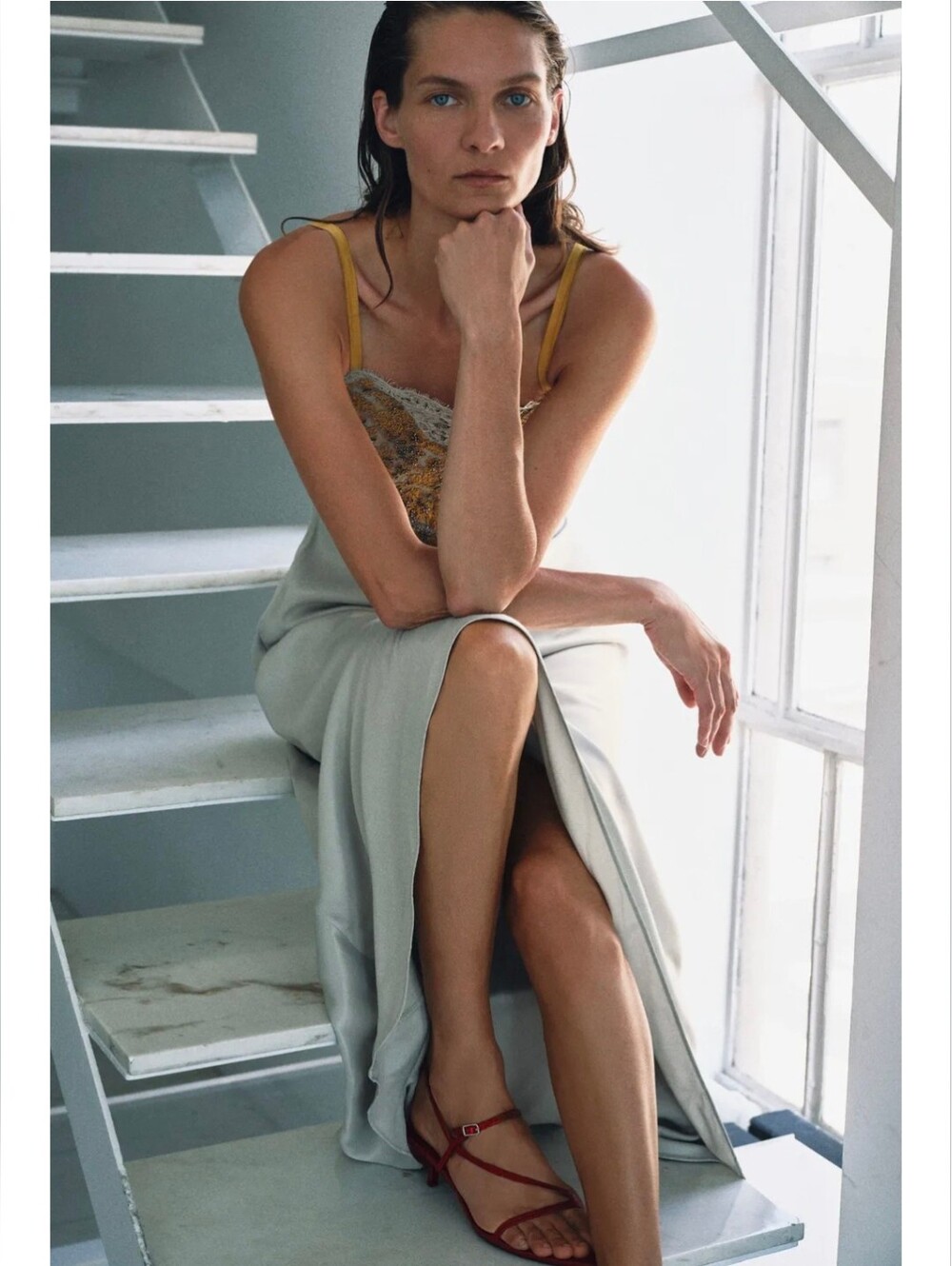 ZARA COLLECTION LACE MAXI DRESS - Picture 4 of 6